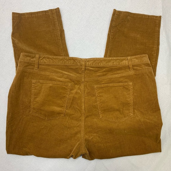 Talbots Tan Corduroy Straight Leg Pants Size 20W - Picture 6 of 10